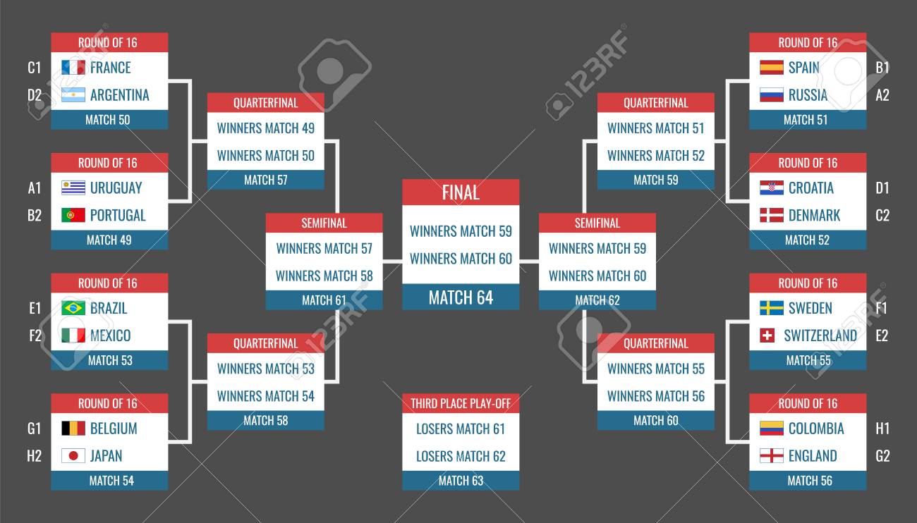 play off football table tournament scheme royalty free cliparts