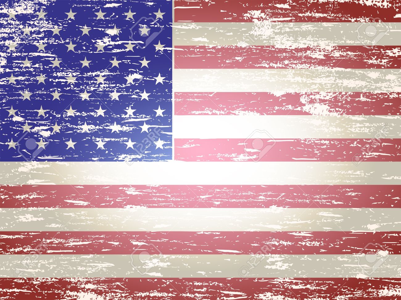 grungy faded and distressed american flag background free flag background