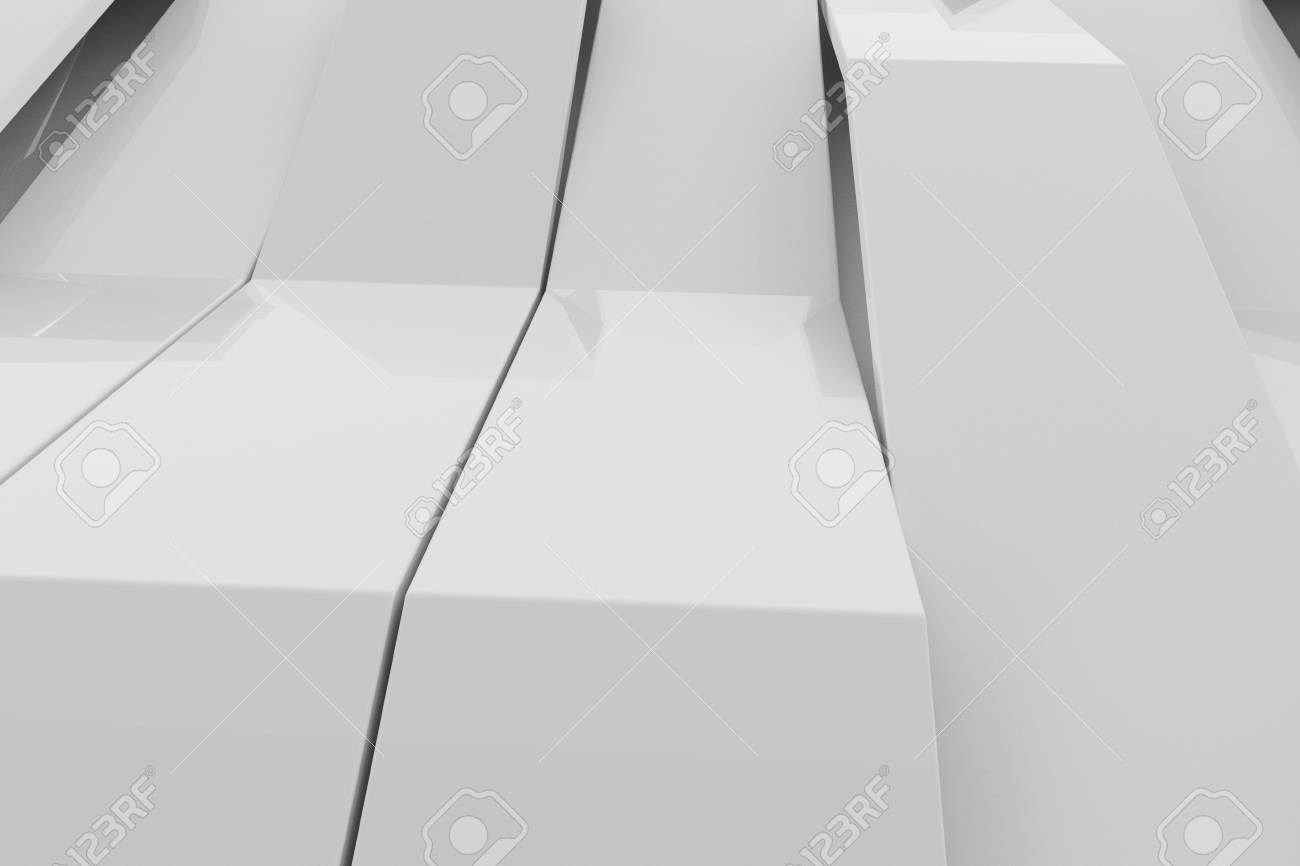 Abstract 3D Rendering Of White Gloss Plastic Waves. Bended Stripes  Background. Reflective Surface Pattern. 3D Render Illustration Stock Photo,  Picture and Royalty Free Image. Image 71779723.