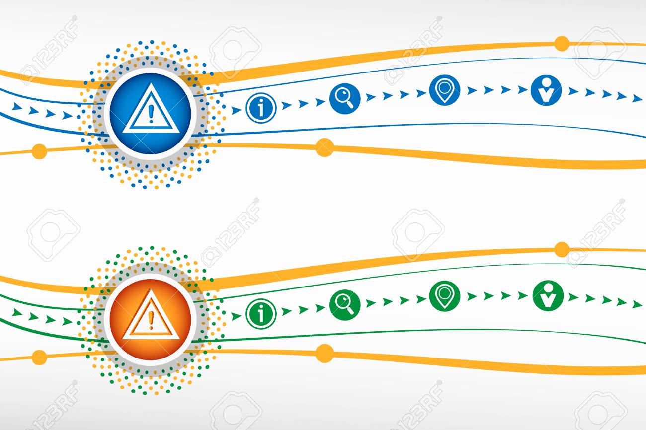 pictograph of attention caution sign icon on background for banner