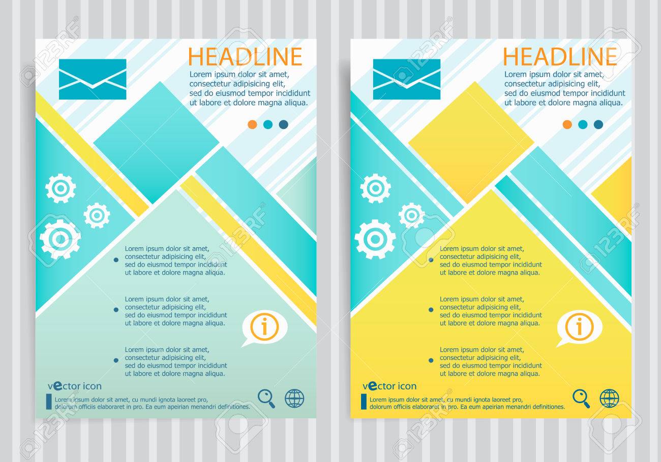envelope symbol on vector brochure flyer design layout template flyer envelope