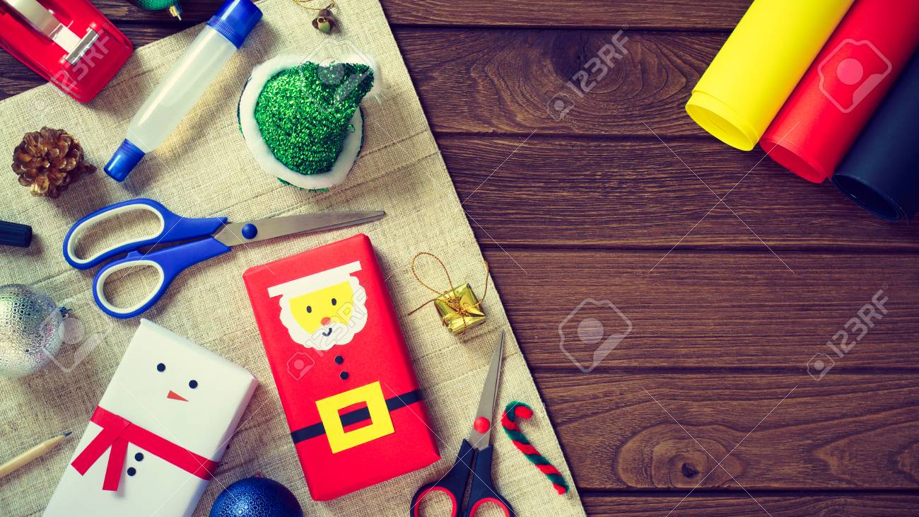 christmas diy background concept
