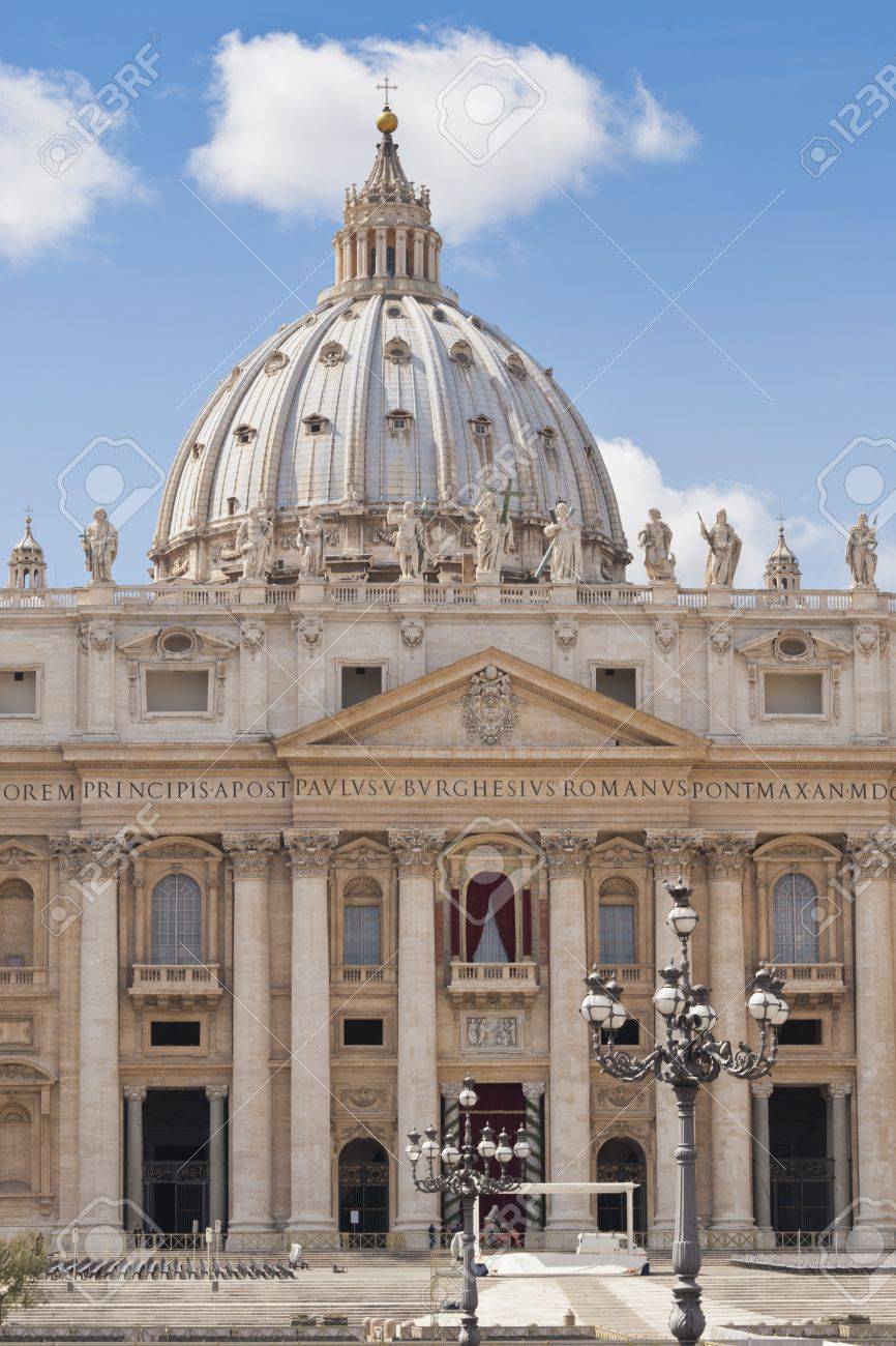 the facade of saint peter s basilica a masterpiece of italian