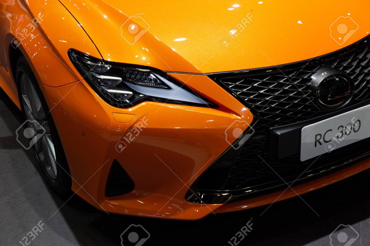 Thailand April 3 19 Close Up Front View Headlight Of Lexus Stock Photo Picture And Royalty Free Image Image