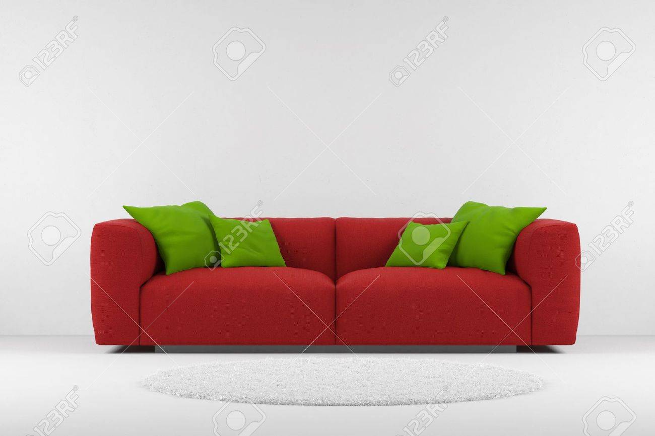 pillows for red sofa