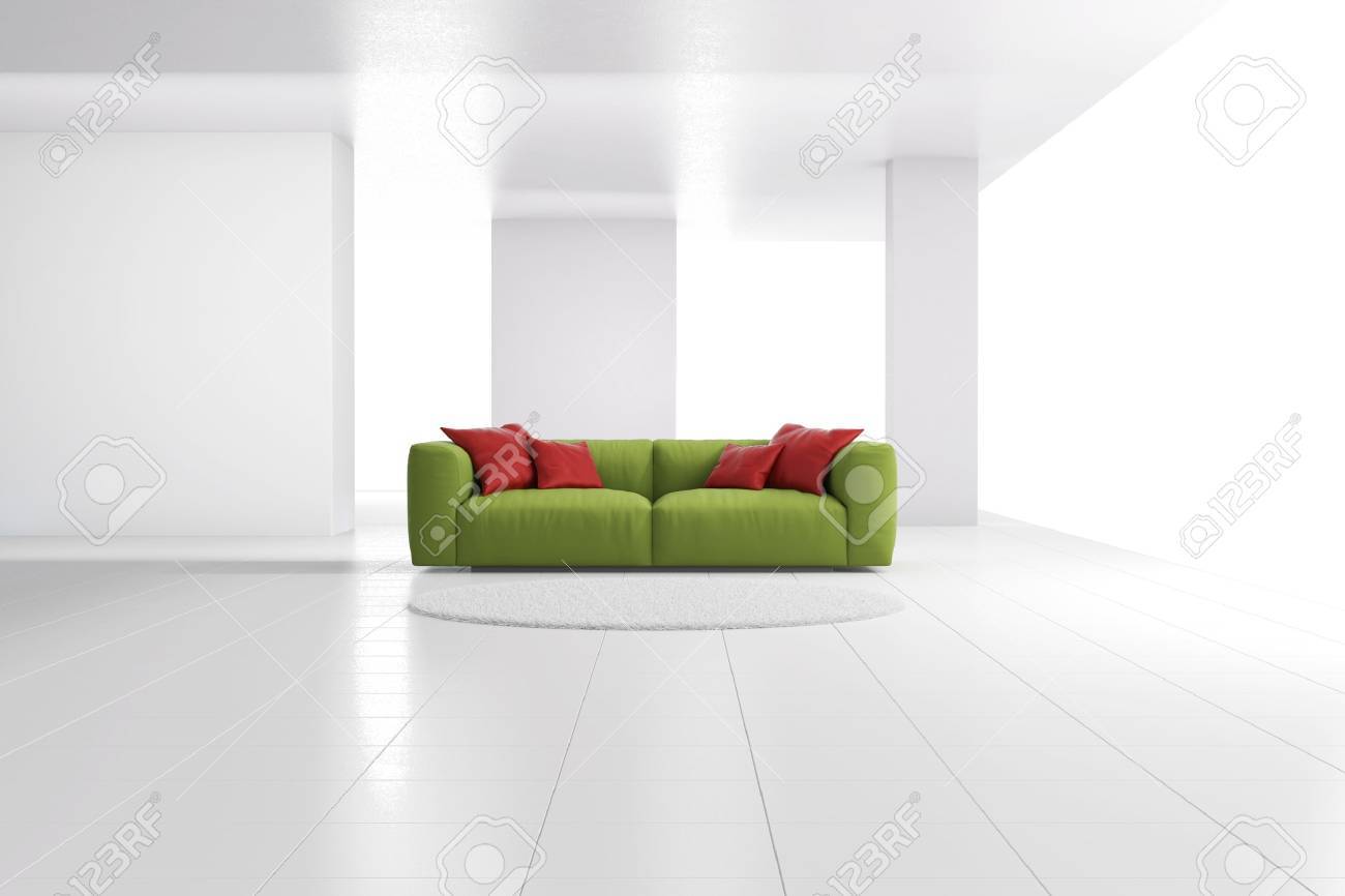 bright red cushions