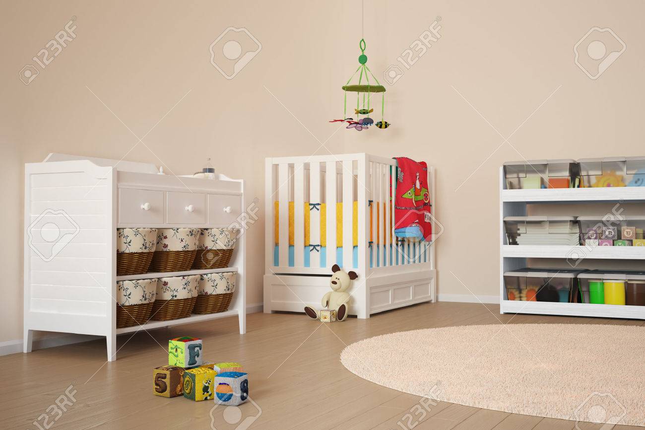 Children room with toys and small bed - 24370644 Children room with toys and small bed - 24370644
