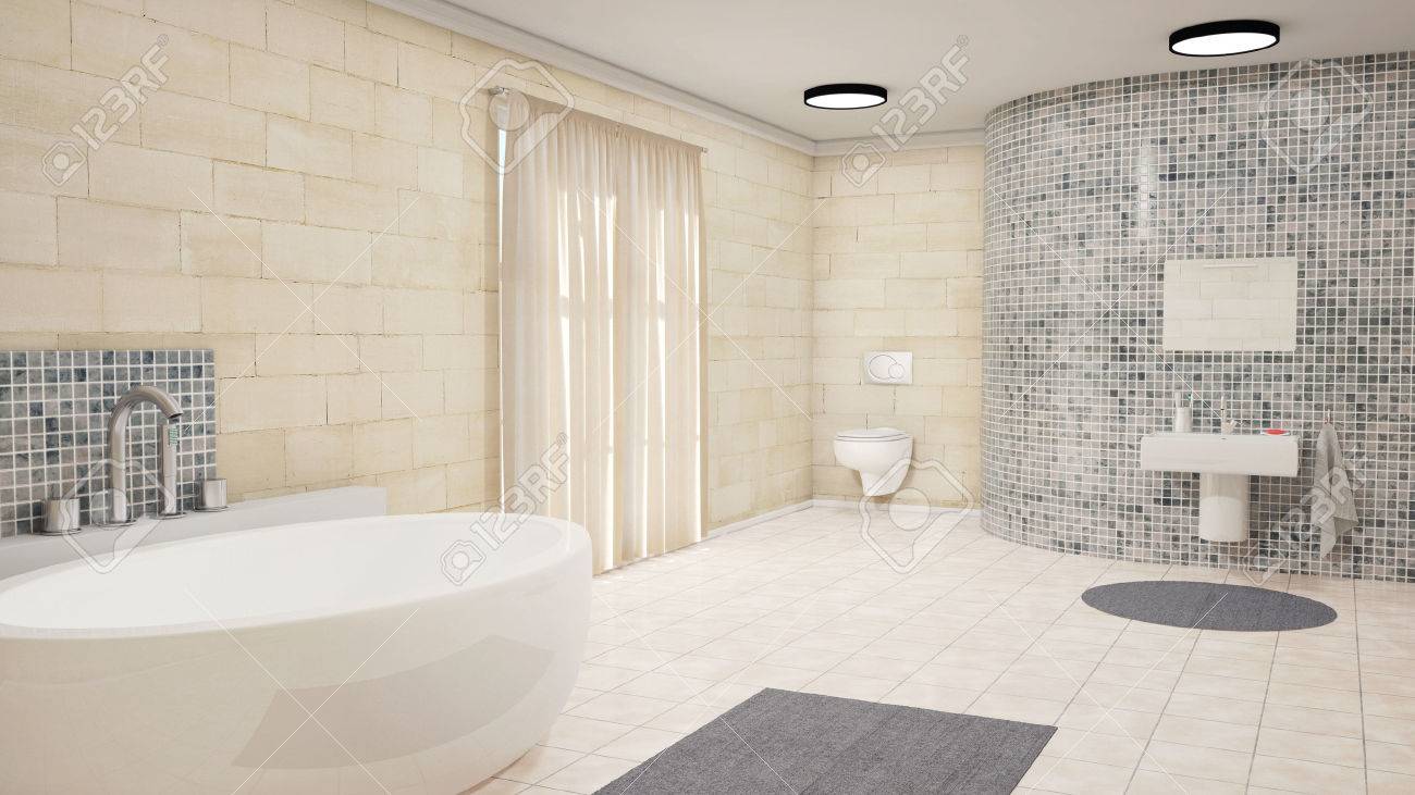 Cuarto De Baño Con Bañera De Cortinas De Baño Y Alfombras Fotos ... Cuarto De Baño Con Bañera De Cortinas De Baño Y Alfombras Fotos ...