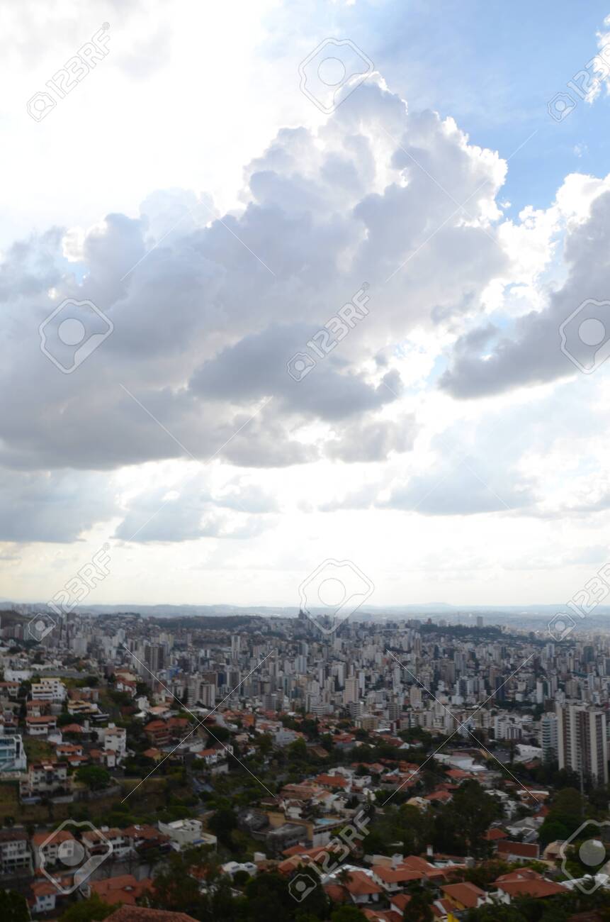 Landscape of the city of Belo Horizonte, State of Minas Gerais, Brazil at a sunny day with blue sky at 3pm in the spring - 151517295 Landscape of the city of Belo Horizonte, State of Minas Gerais, Brazil at a sunny day with blue sky at 3pm in the spring - 151517295