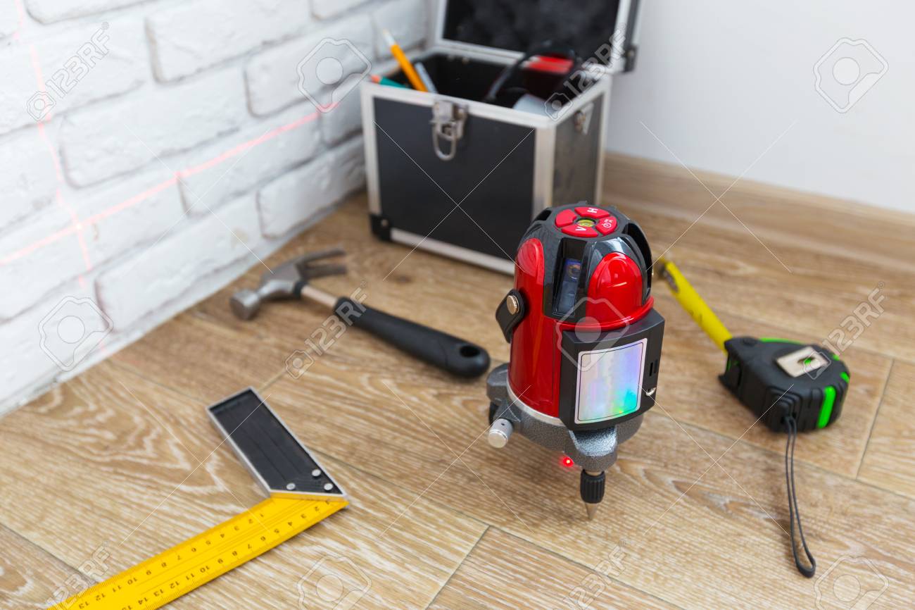 Laser Level Measuring Tool Stock Photo Picture And Royalty Free