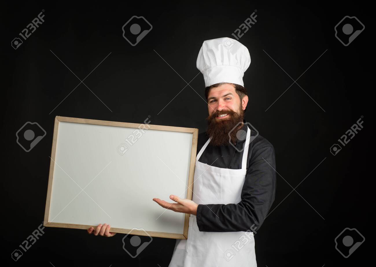 Empty Menu Chalkboard With Copy Space For Text Chef Menu