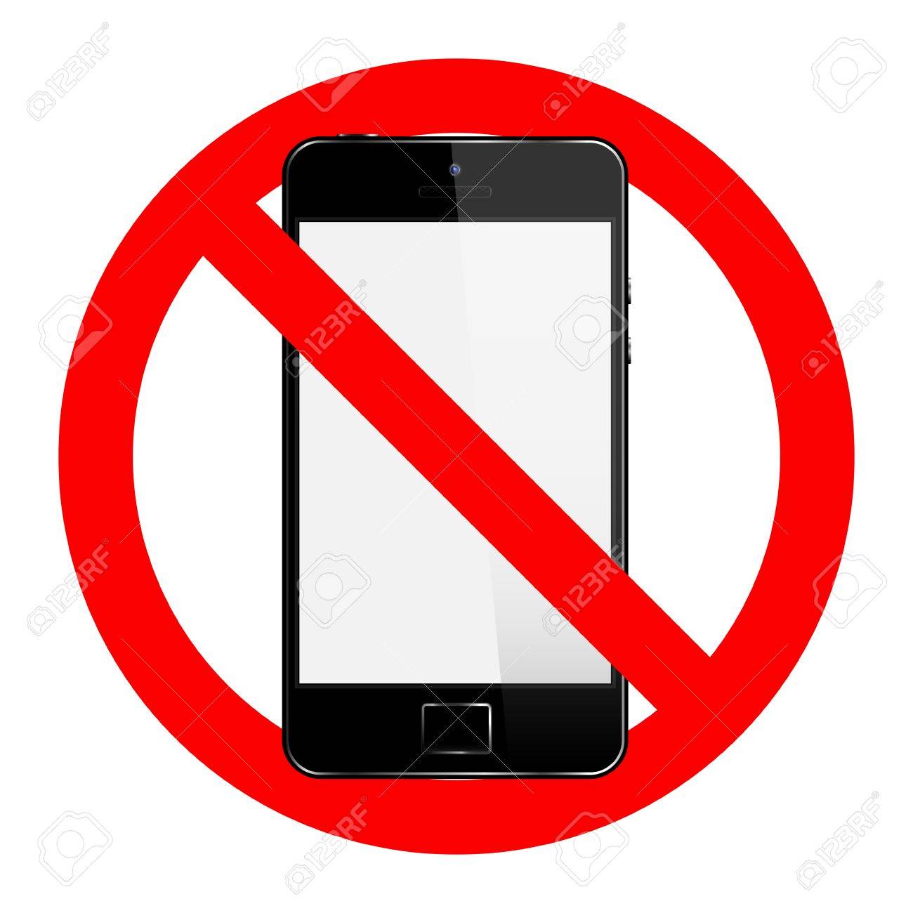 no cell phone use sign