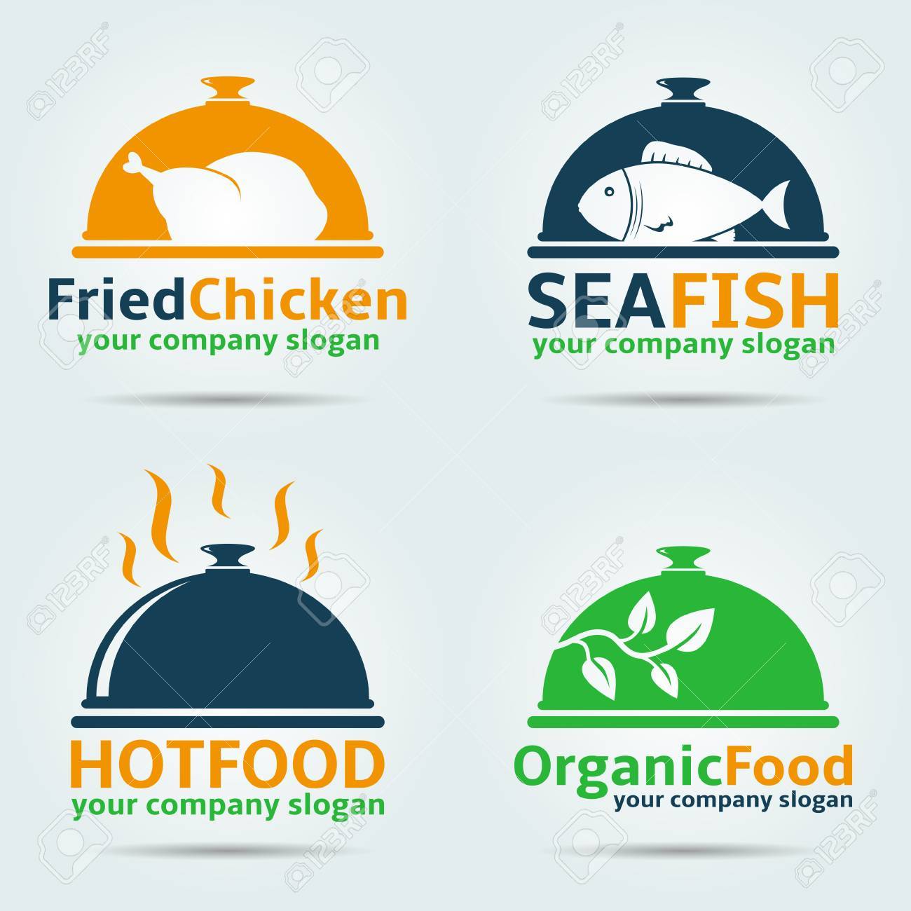 Fried Chicken Sea Fish Organic Food And Hot Food Vector Logo Royalty Free Cliparts Vectors And Stock Illustration Image Fried Chicken Sea Fish Organic Food And Hot Food Vector Logo Royalty Free Cliparts Vectors And Stock Illustration Image
