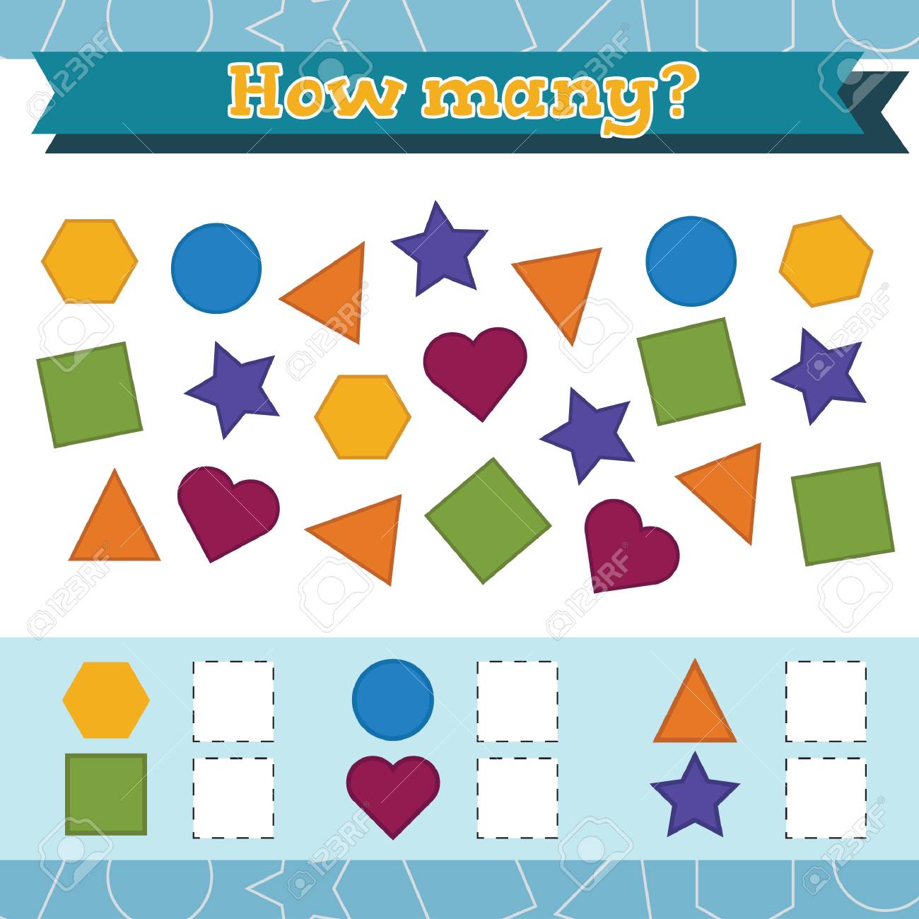 identify and color the correct shape learn shapes and geometric figures preschool or kindergarten worksheet vector illustration royalty free svg cliparts vectors and stock illustration image 109115215