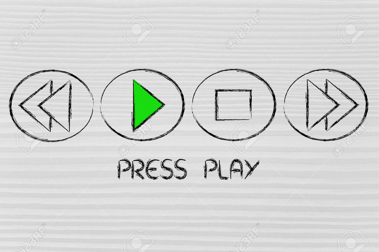Musique Boutons Video Appuyez Sur Play Banque D Images Et Photos Libres De Droits Image 29547230