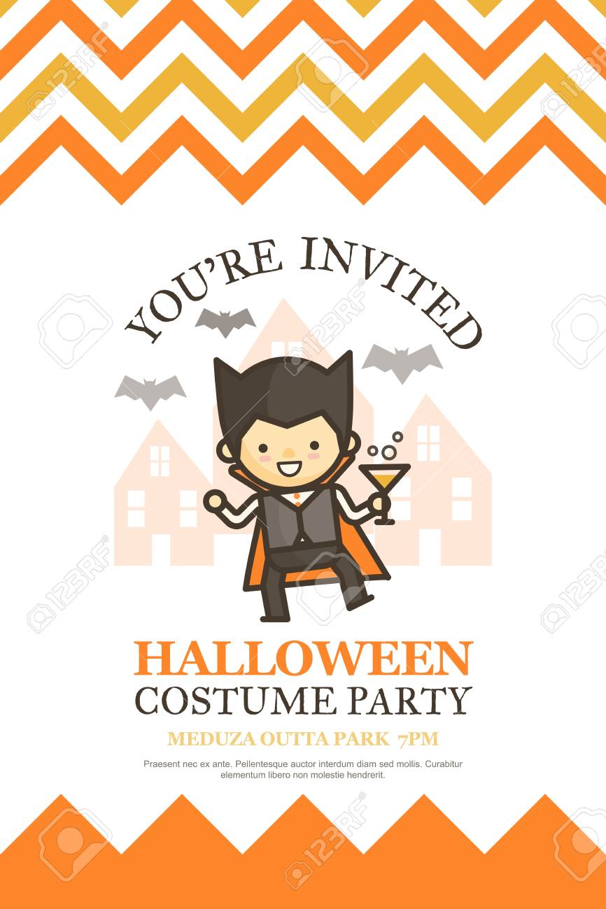 Halloween Invitation Card For Costume Night Party Cute Kid Cartoon Character Style Royalty Free SVG, Cliparts, Vectors, And Stock Illustration. Image 62675369. Halloween Invitation Card For Costume Night Party Cute Kid Cartoon Character Style Royalty Free SVG, Cliparts, Vectors, And Stock Illustration. Image 62675369.