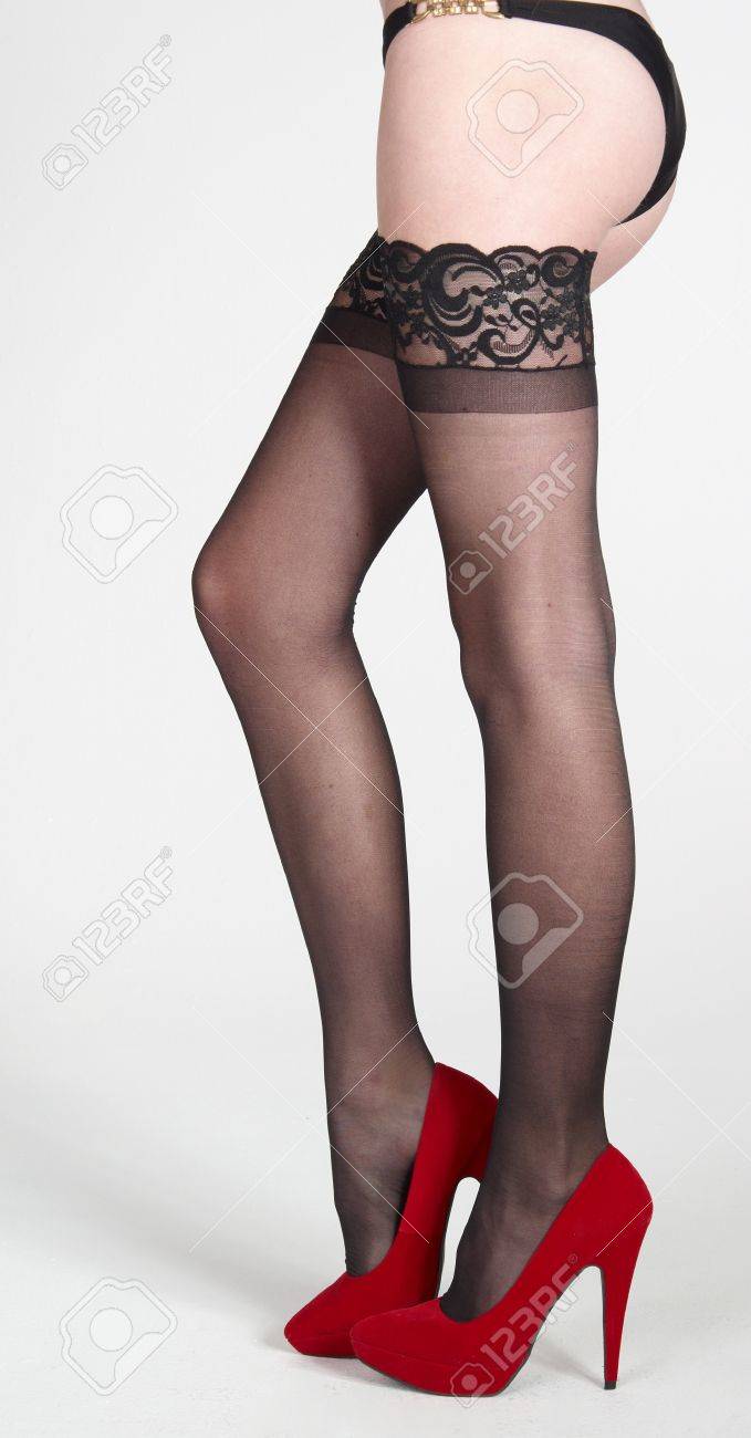 stockings with heels