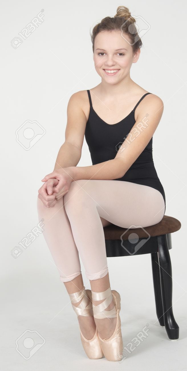 Young Ballerina Tights stock photos - OFFSET