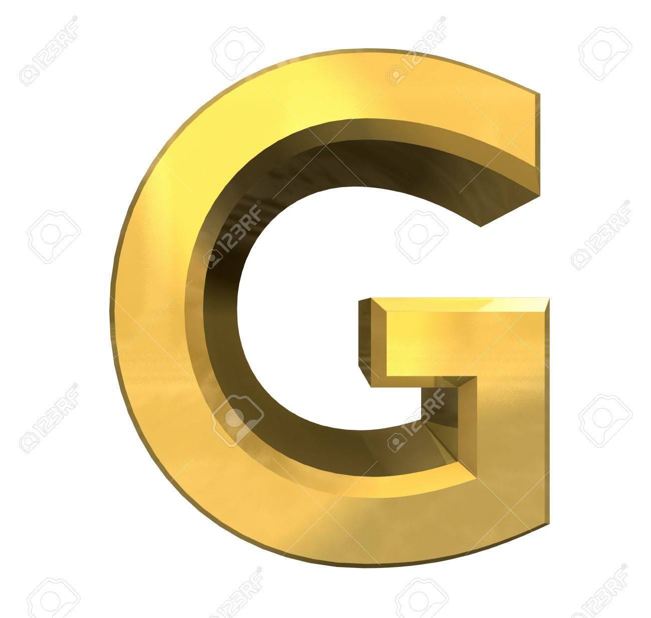 Gold 3d Letter G 3d Made Stock Photo Picture And Royalty Free Image Image