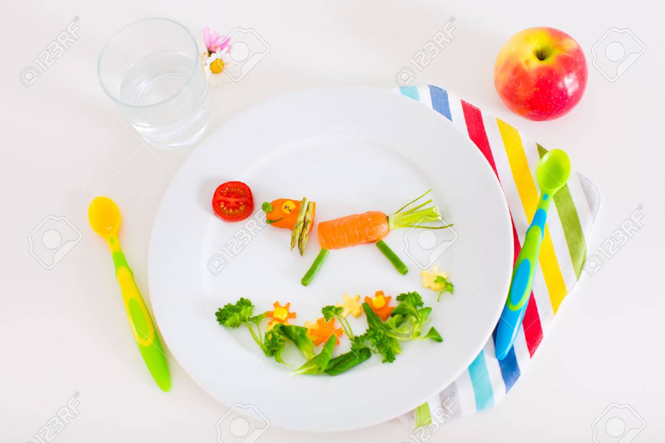 Comida vegetariana para ninos