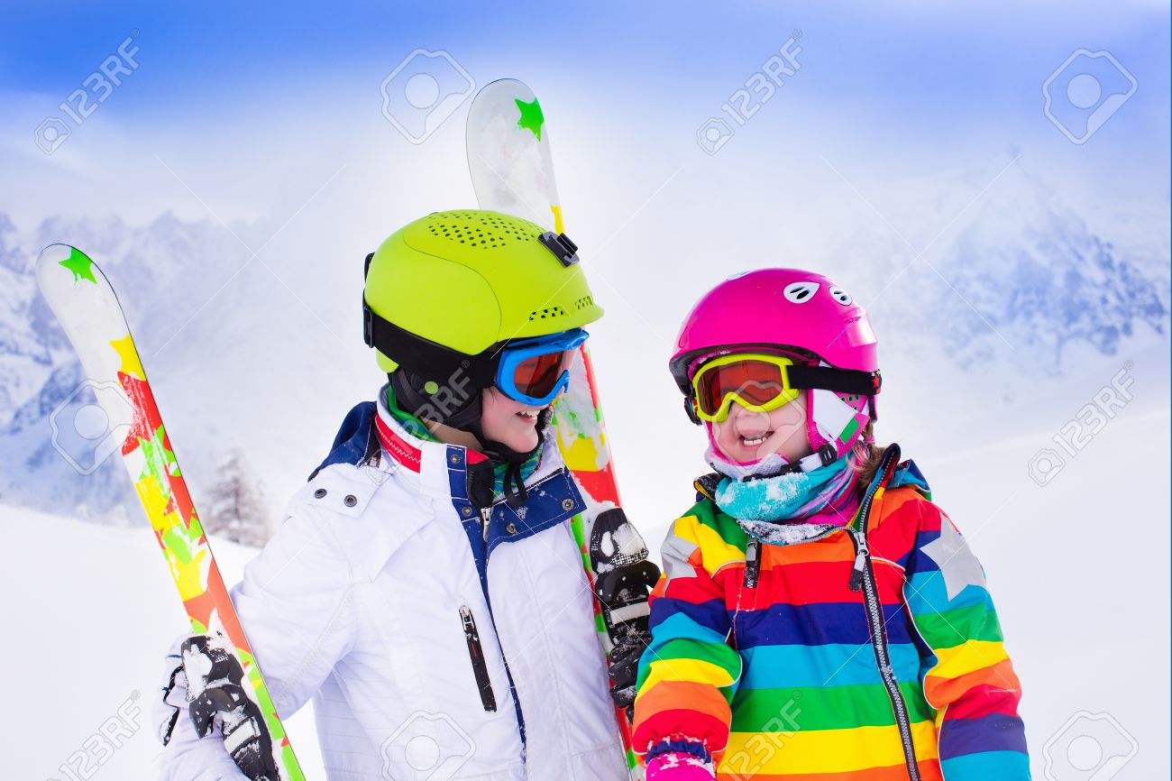 kids ski helmet goggles