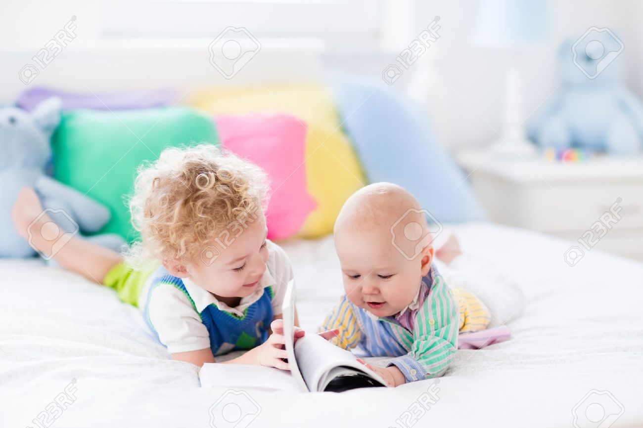 baby reading book