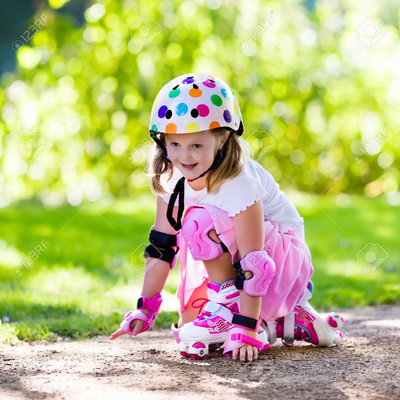 Child Kid Bicycle Roller Skate Blade Protective Helmet Knee Elbow Wrist Pad