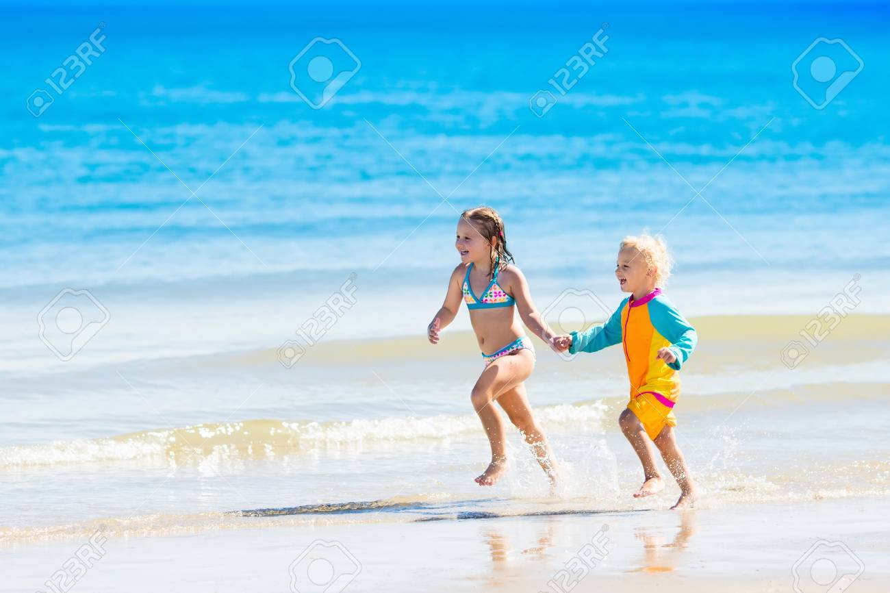 дети beach 