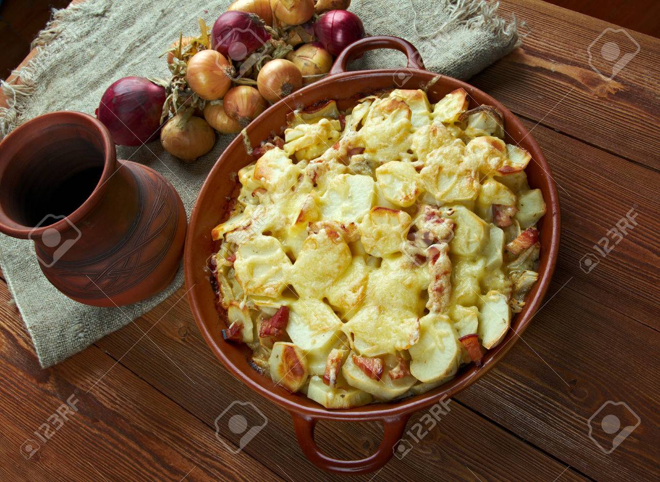 Tartiflette French Dish From The Savoie And Haute Savoie Region