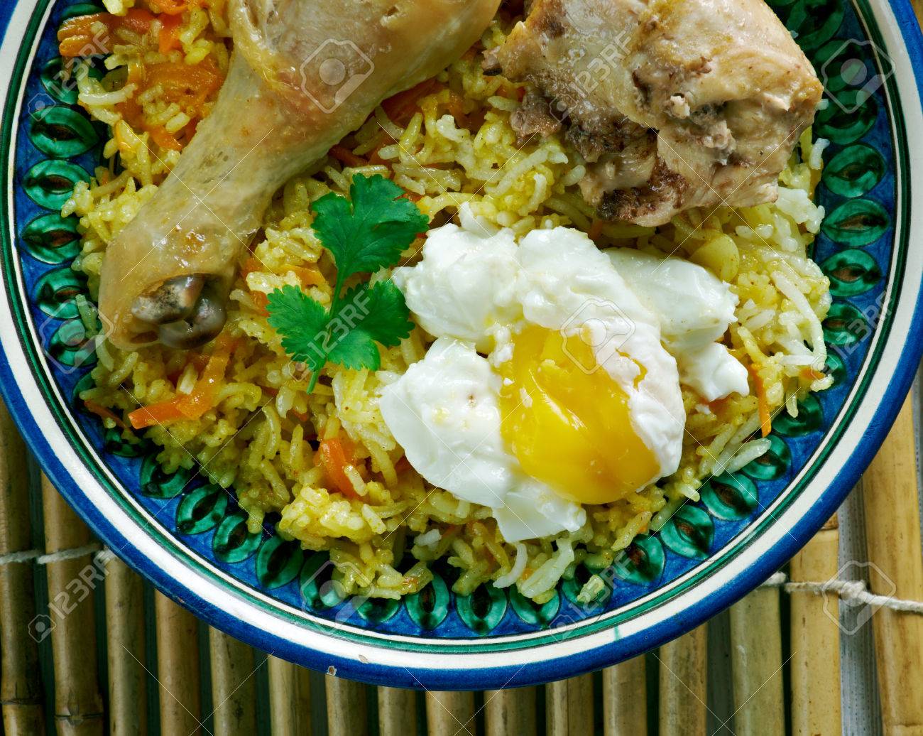 cigirtma plov チキンと卵のピラフ アゼルバイジャン料理