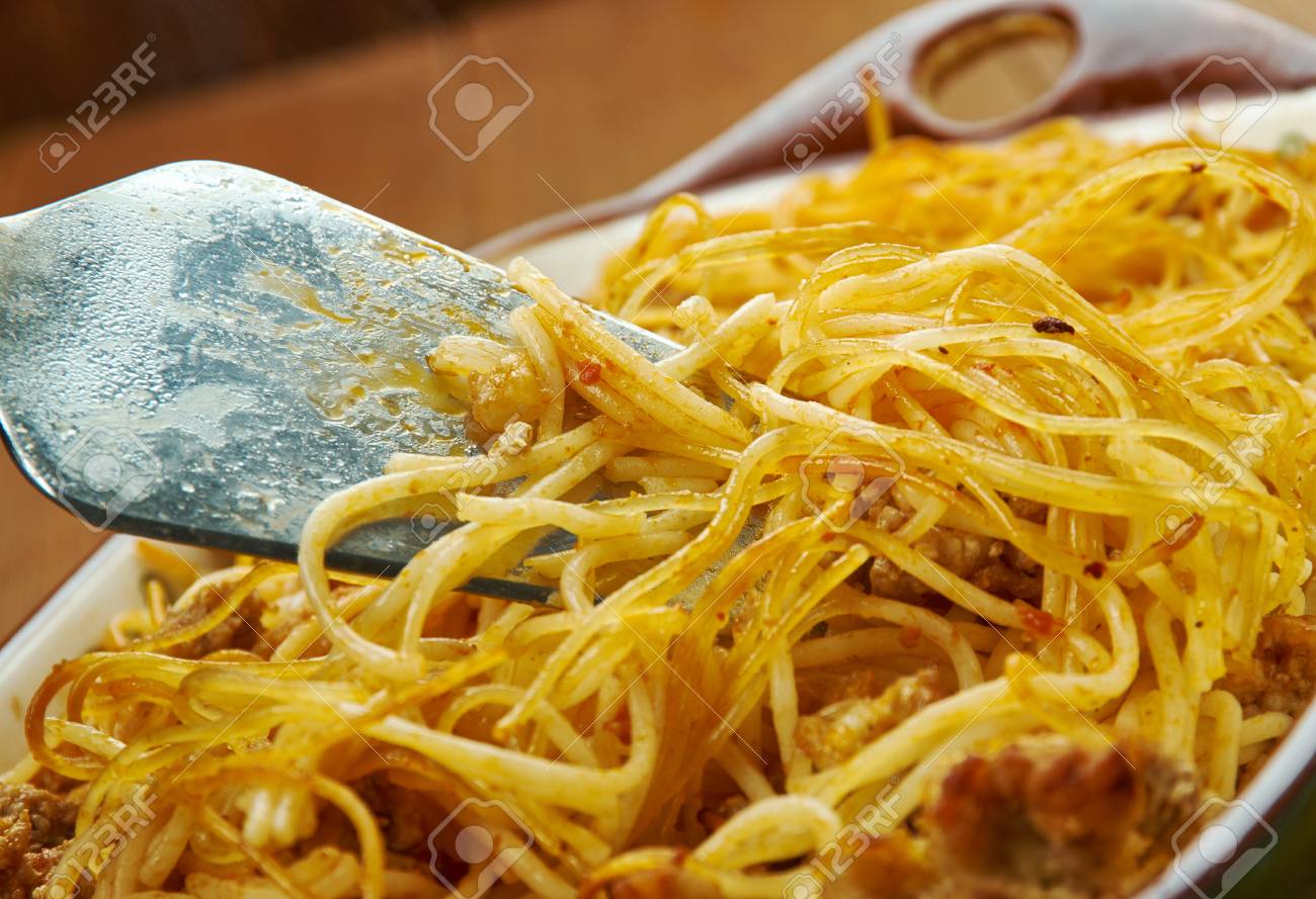 One Pot Taco Spaghetti Combine Spaghetti With All Of Your Favorite Stock Photo Picture And Royalty Free Image Image 110802643