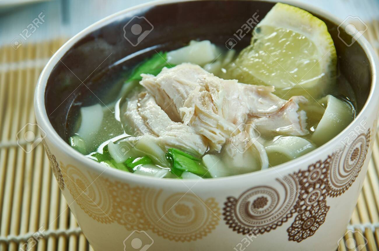 Dak Kalguksu Korean Homestyle Chicken Noodle Soup Close Up Stock Photo Picture And Royalty Free Image Image 121112025