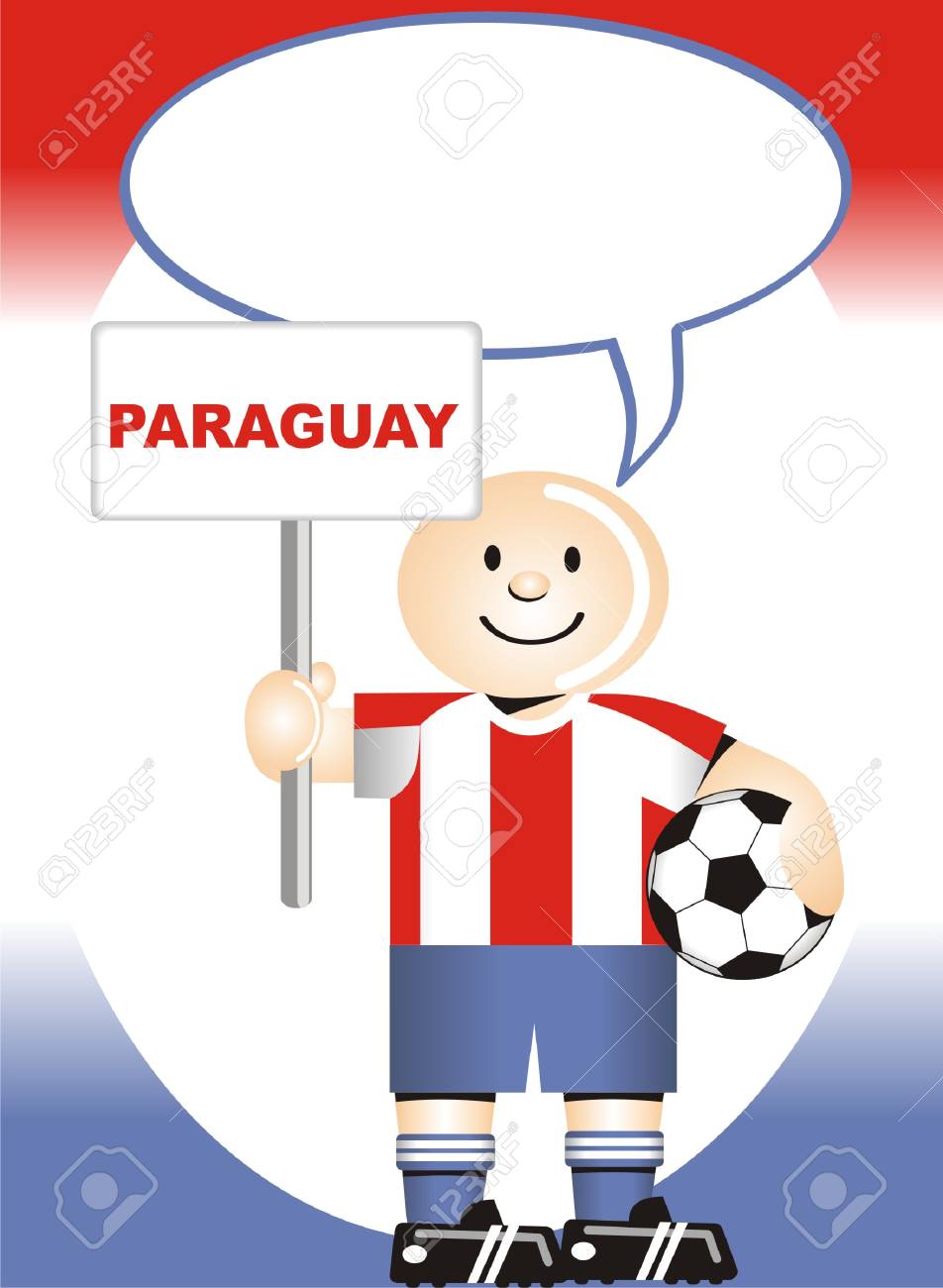 ポストカード パラグアイ サッカー世界クーデターののイラスト素材 ベクタ Image ポストカード パラグアイ サッカー世界クーデターののイラスト素材 ベクタ Image