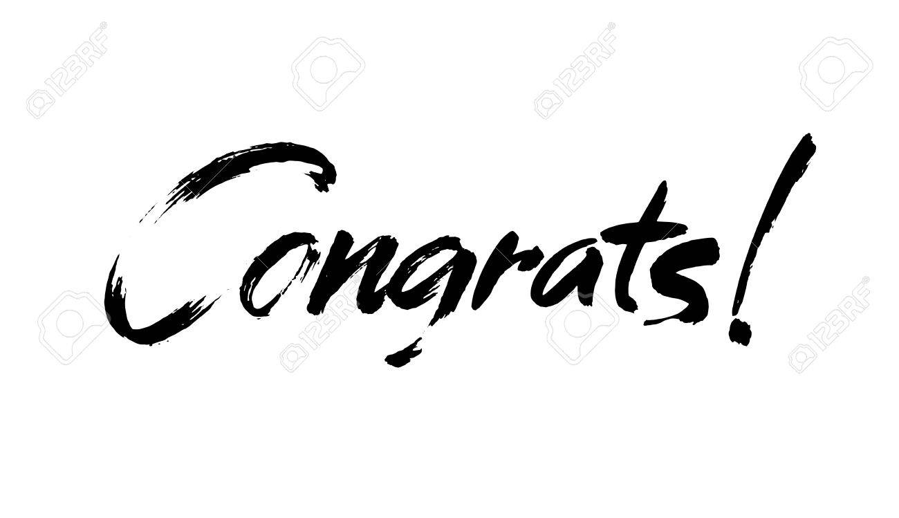 Congrats hand created lettering for congratulations card, greeting.. image relating to Congratulations Card Printable named Congrats hand composed lettering for congratulations card, greeting..