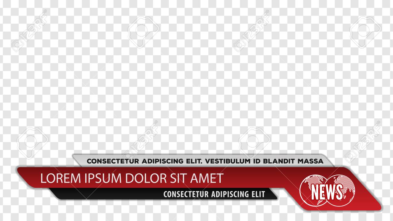 tv news bars for video headline title or lower third template news headline template
