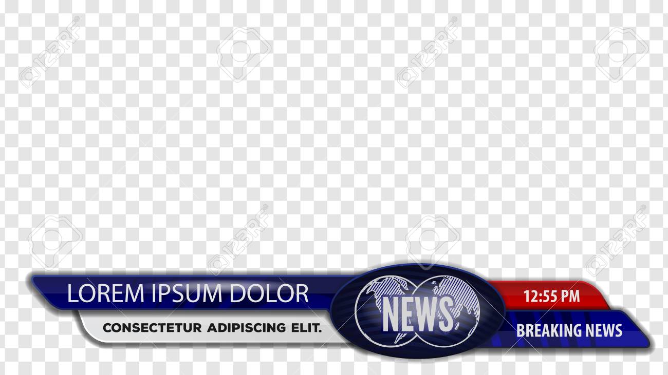 video headline title or lower third for news header breaking news headline template