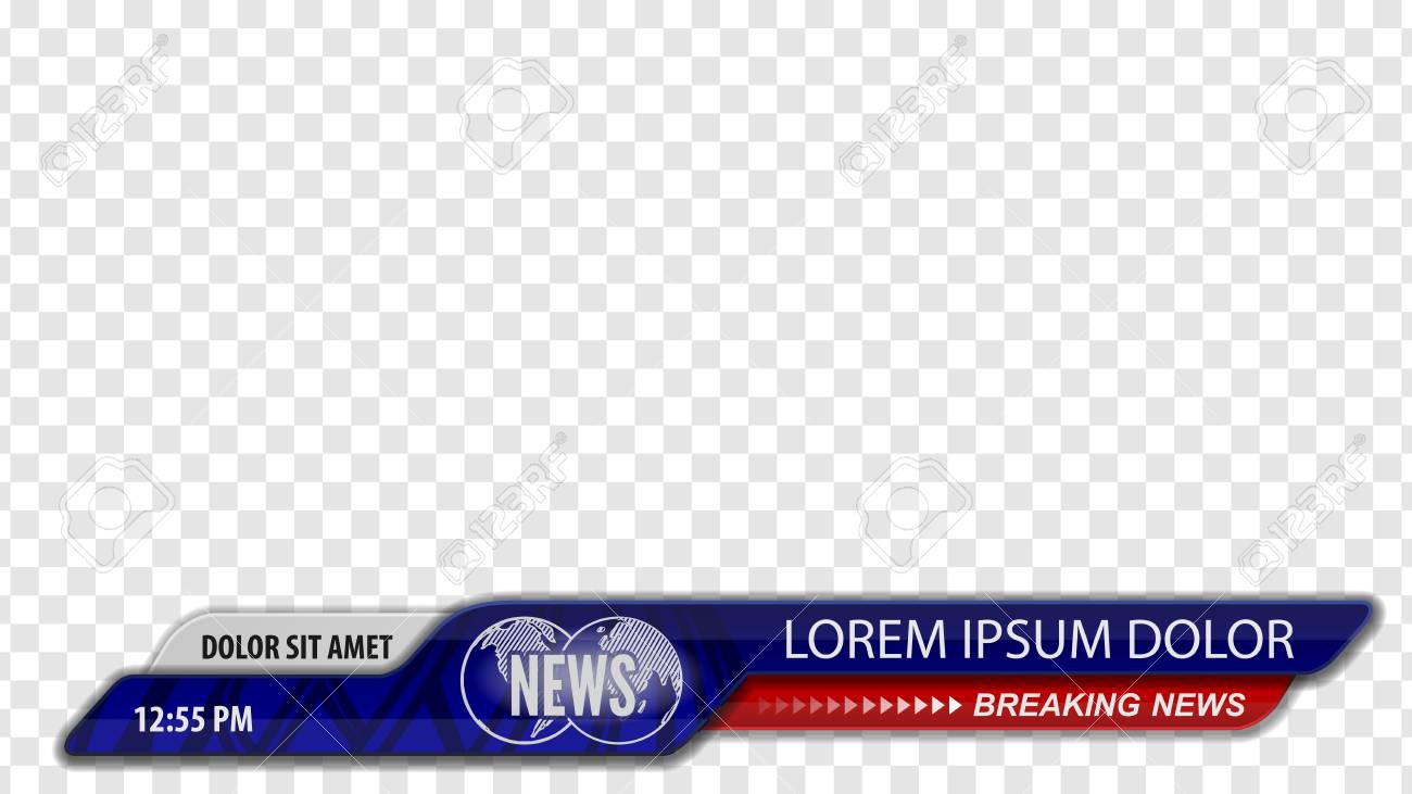 video headline title or lower third for news header breaking news headline template