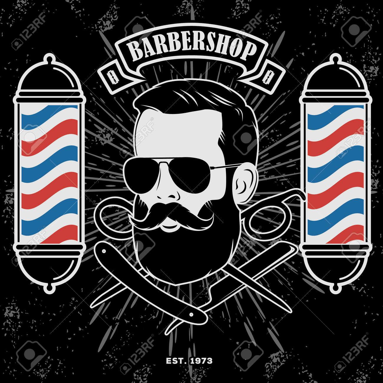 Barbero trabajando