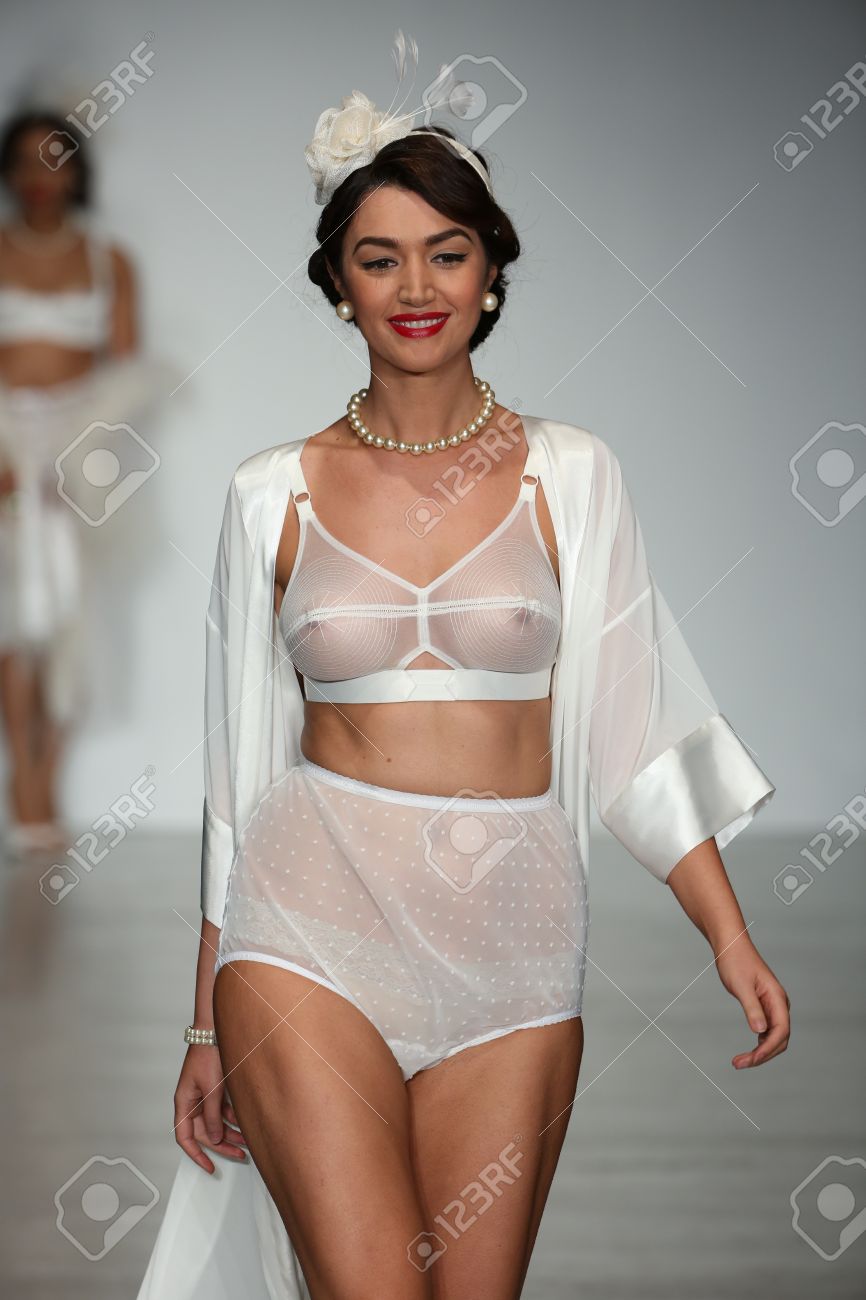 New York Ny October 24 A Model Walks Runway Wearing Secrets In Lace New York Ny October 24 A Model Walks Runway Wearing Secrets In Lace