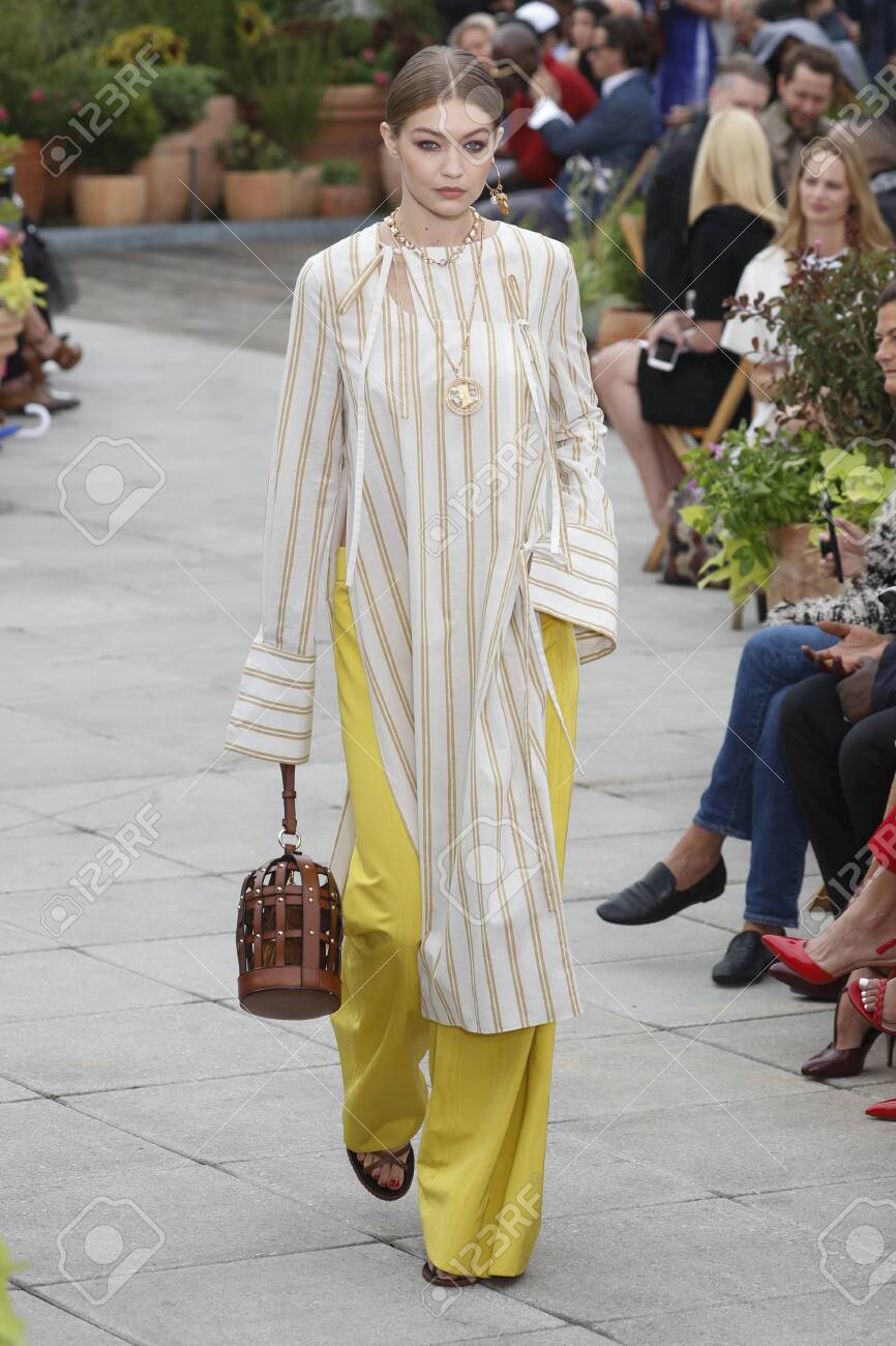 New York Ny September 11 Gigi Hadid Walks The Runway For