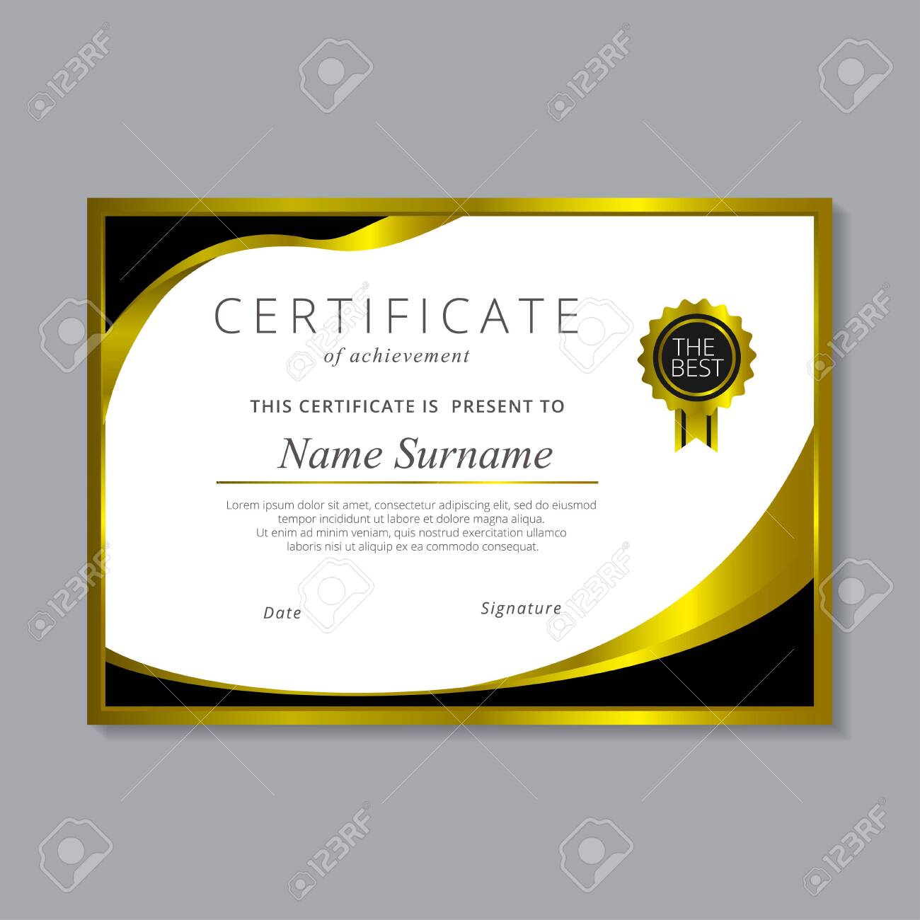 modern certificate design template modern certificate design template
