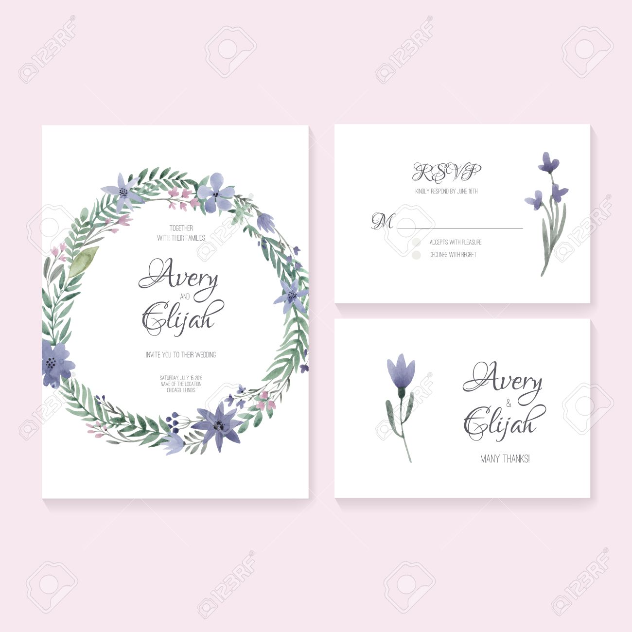 wedding rsvp postcard template free