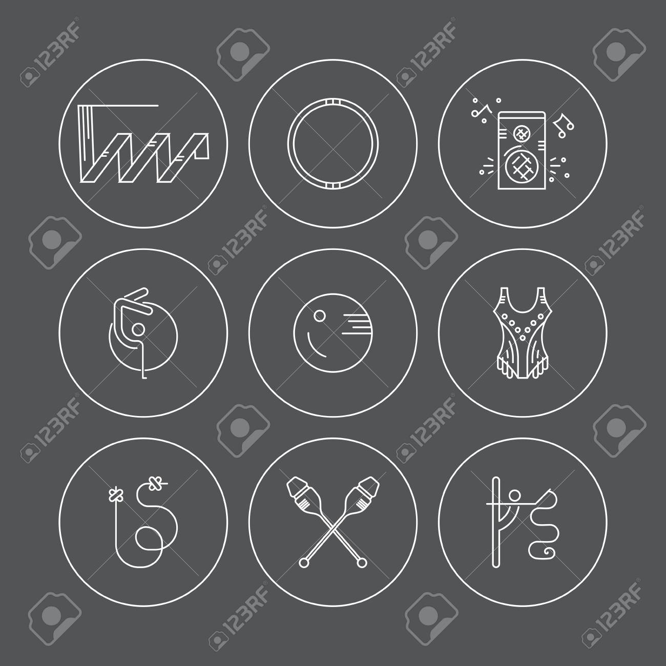 modern and unique line vector collection of professional  rhythmic