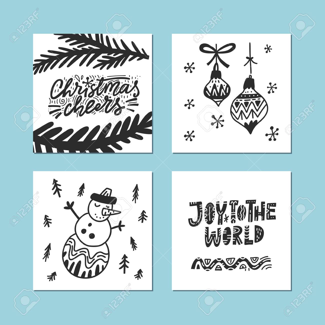 黒と白冬の休日の記号と文字のユニークなスタイル フリーハンド スタイルは クリスマスと新年の手描きのコレクションです のイラスト素材 ベクタ Image 黒と白冬の休日の記号と文字のユニークなスタイル フリーハンド スタイルは クリスマスと新年の手描きのコレクションです のイラスト素材 ベクタ Image
