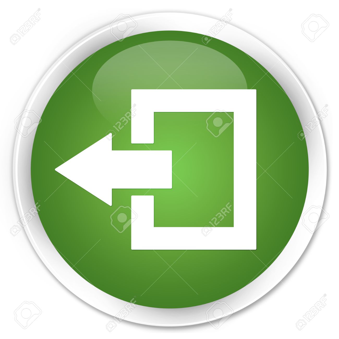 로그 아웃 아이콘 녹색 광택 라운드 버튼 로열티 무료 사진, 그림, 이미지 그리고 스톡포토그래피. Image 35297868