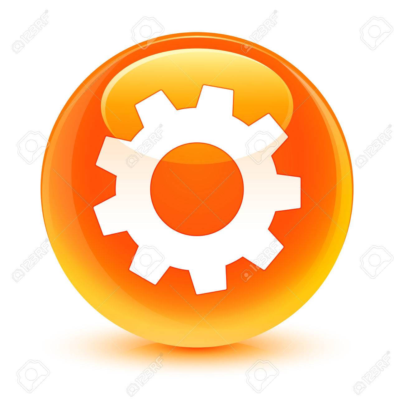 Process Icon Glassy Orange Button Stock Photo, Picture and Royalty Free  Image. Image 36069233., image size:1265x1300