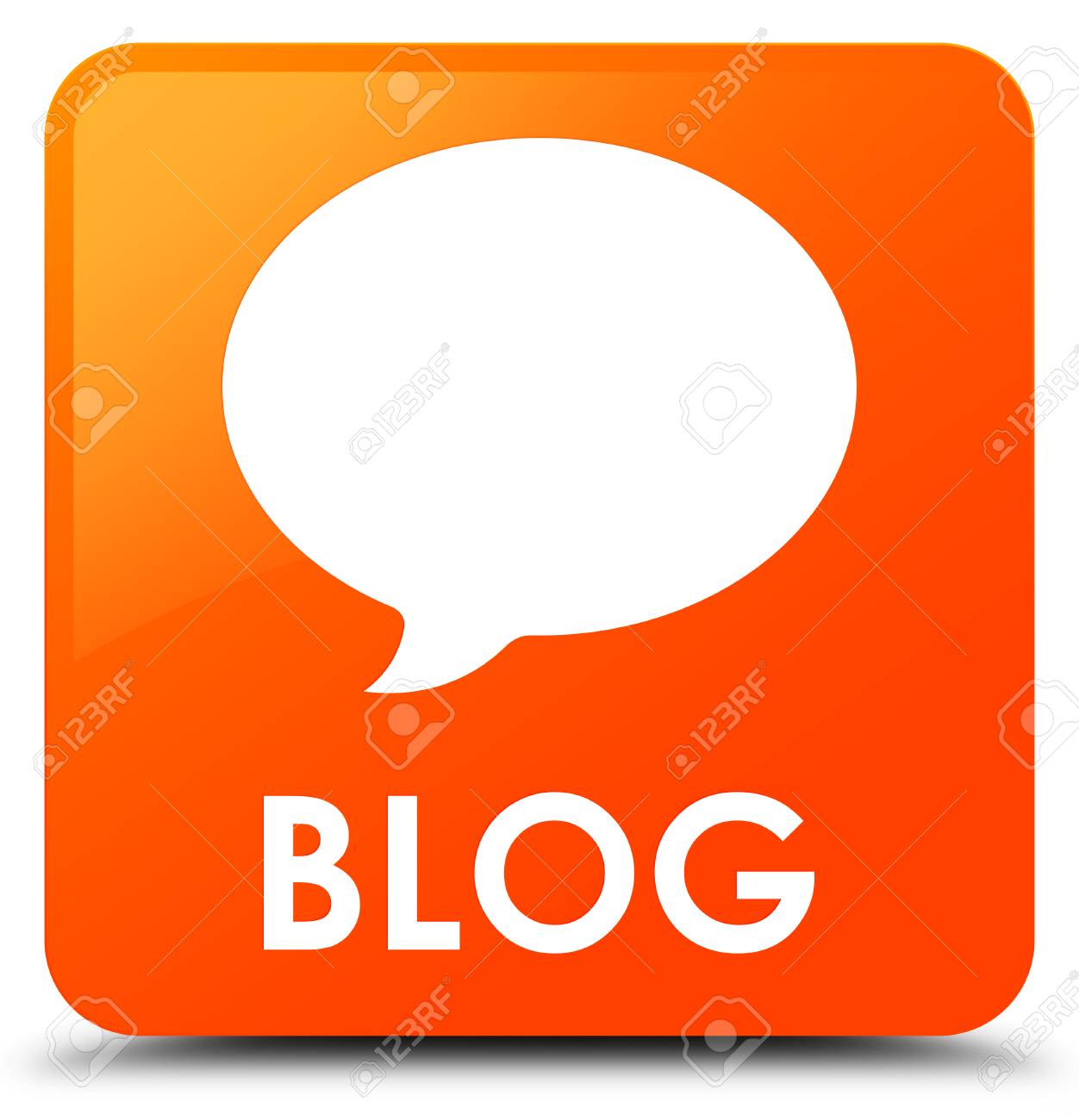 Blog (conversation Icon) Orange Square Button Stock Photo, Picture and  Royalty Free Image. Image 65439085., image size:1252x1300