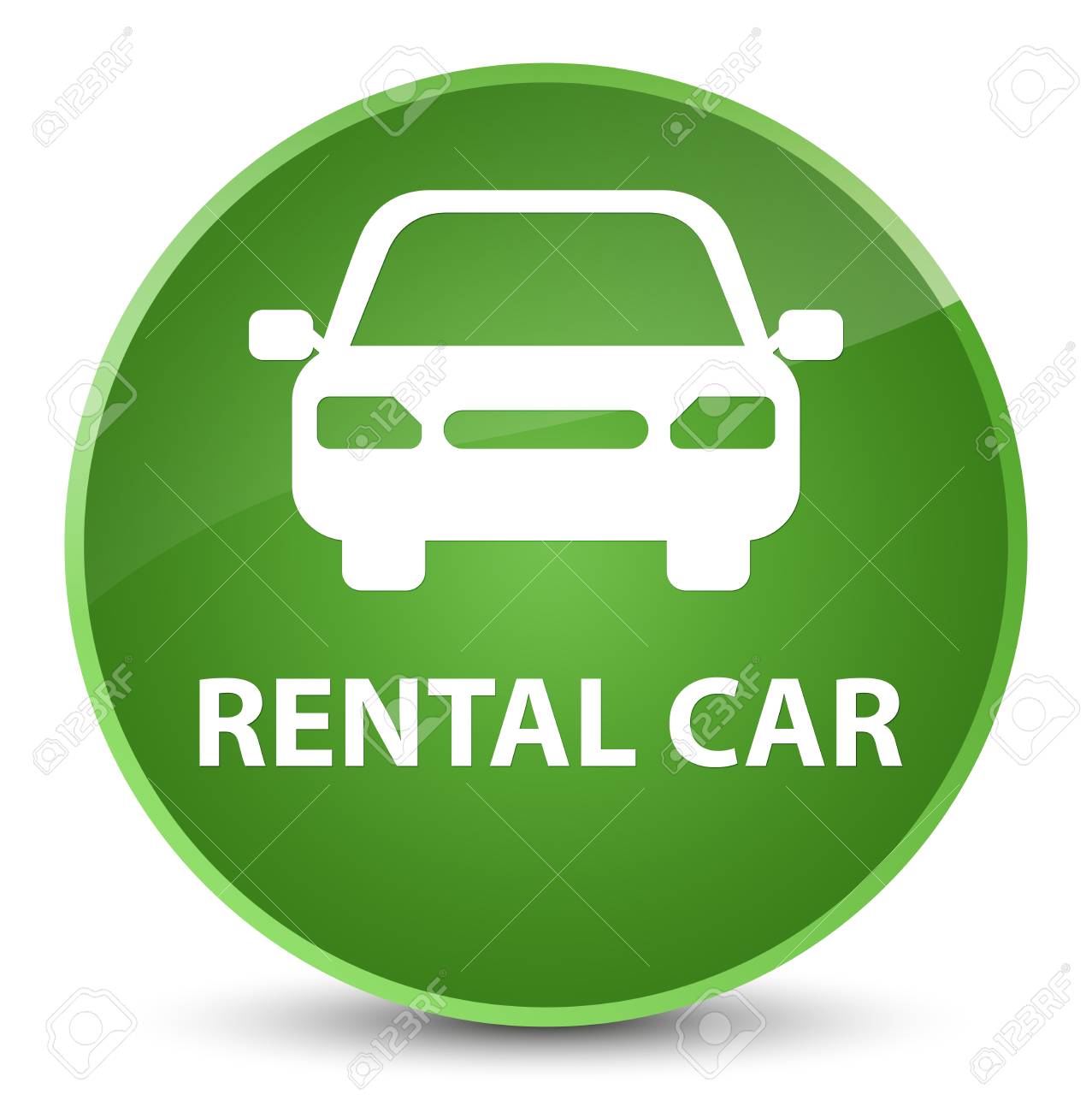 エレガントな柔らかい緑の丸いボタンの抽象的なイラストに分離レンタカー の写真素材 画像素材 Image