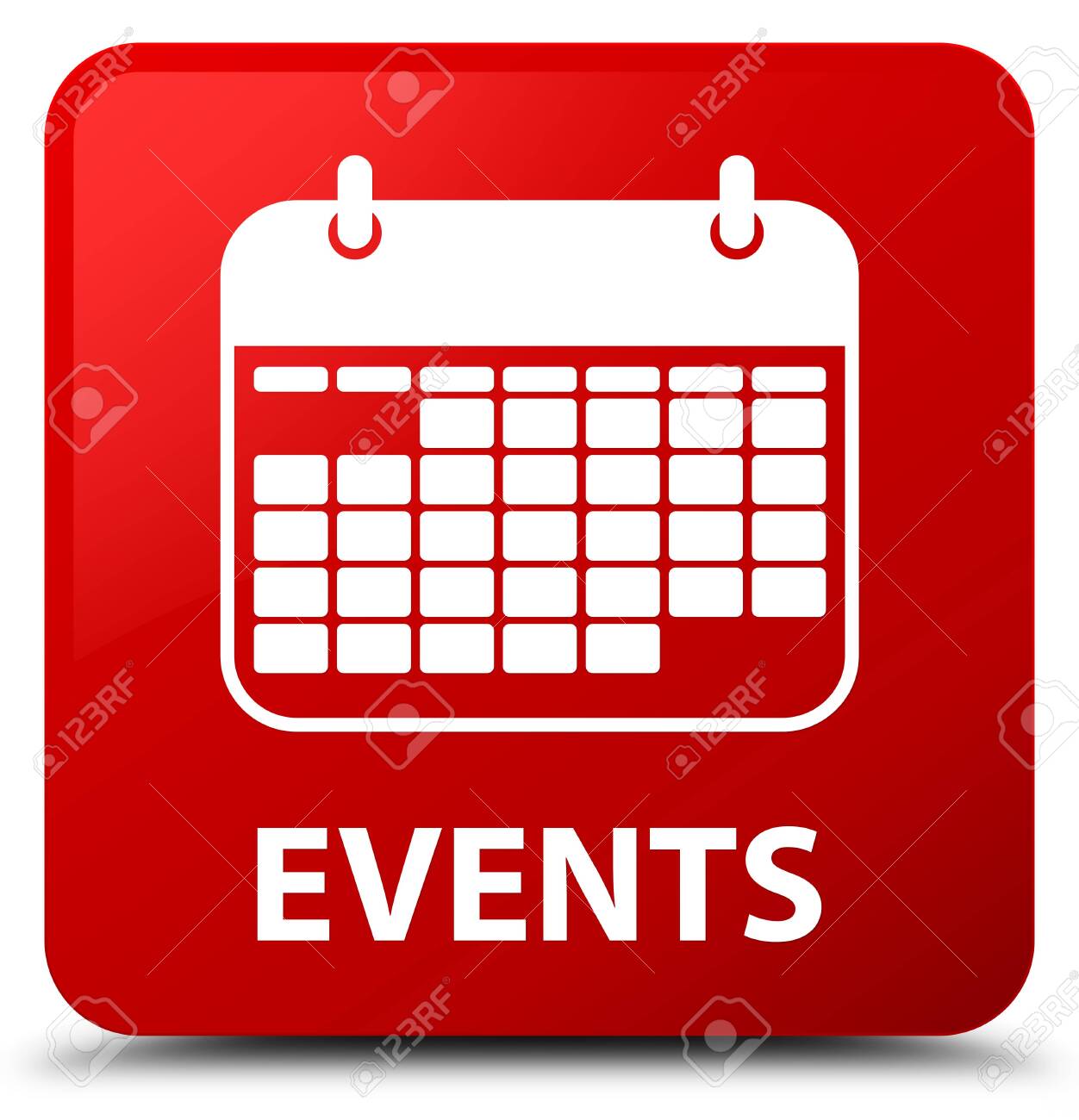 Events (calendar Icon) Isolated On Red Square Button Abstract Illustration  Stock Photo, Picture and Royalty Free Image. Image 89122811.
