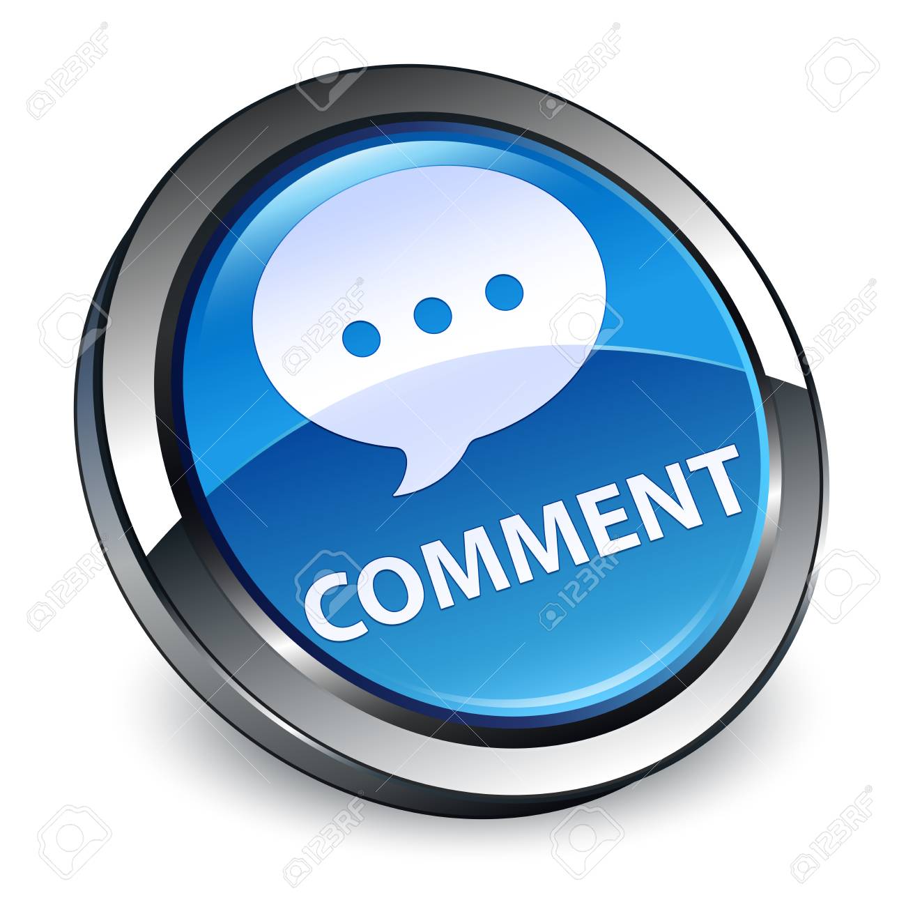 Comment (conversation Icon) Isolated On 3d Blue Round Button Abstract  Illustration Stock Photo, Picture and Royalty Free Image. Image 98075474., image size:1300x1291